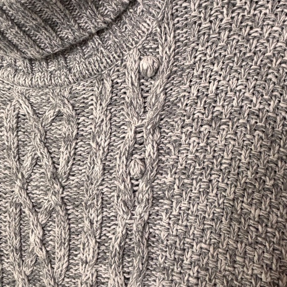 Nula Bug cotton blend turtleneck cable knit sleeveless sweater size US 8 - Picture 11 of 15